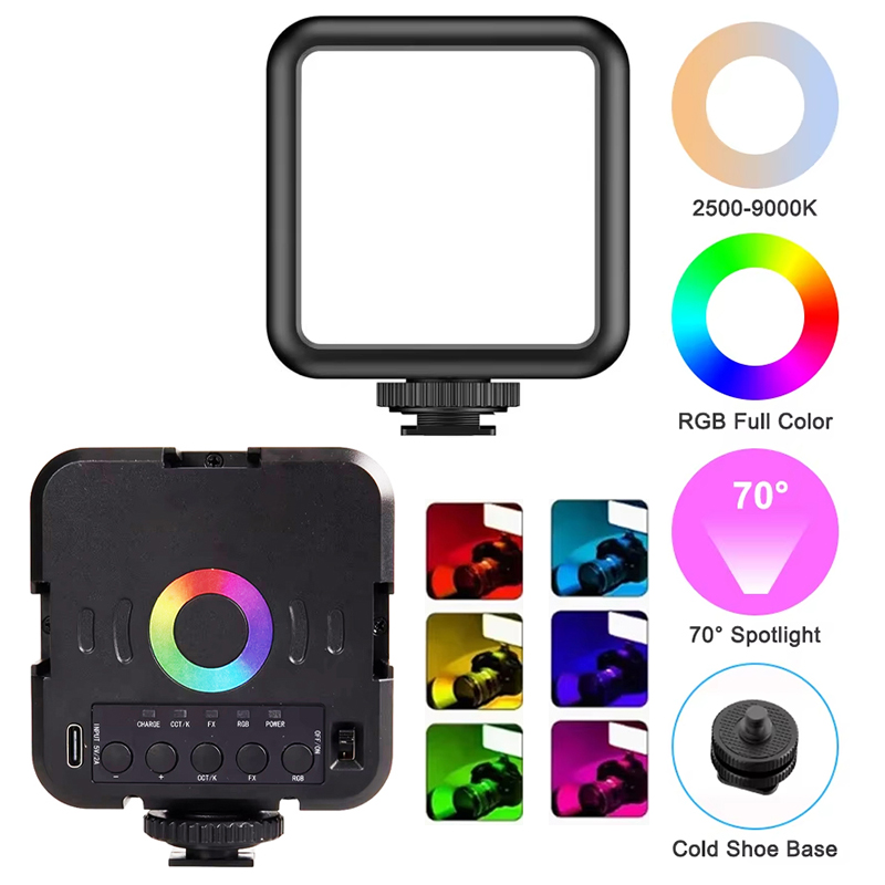 Photography Lighting Handheld - Taşınabilir W70RGB LED Tam Renkli RGB