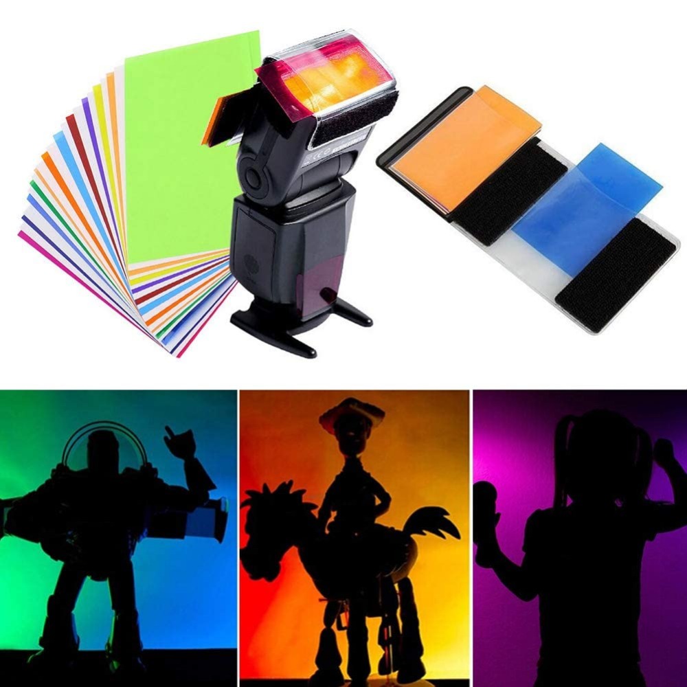 Photography Lighting Meter - 12 Renkli Kamera Flaş Jelleri Aydınlatma